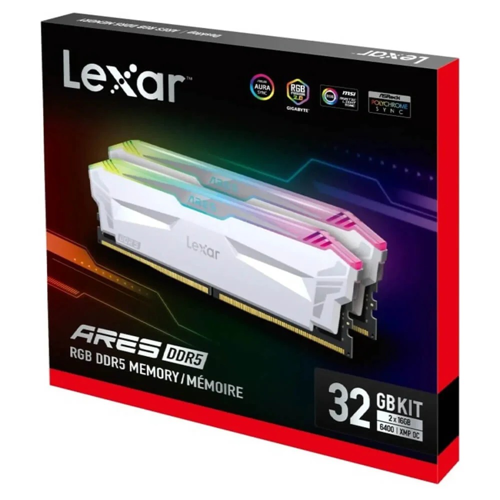RAM Lexar ARES RGB 32GB (2x16GB) DDR5 6400MHz 