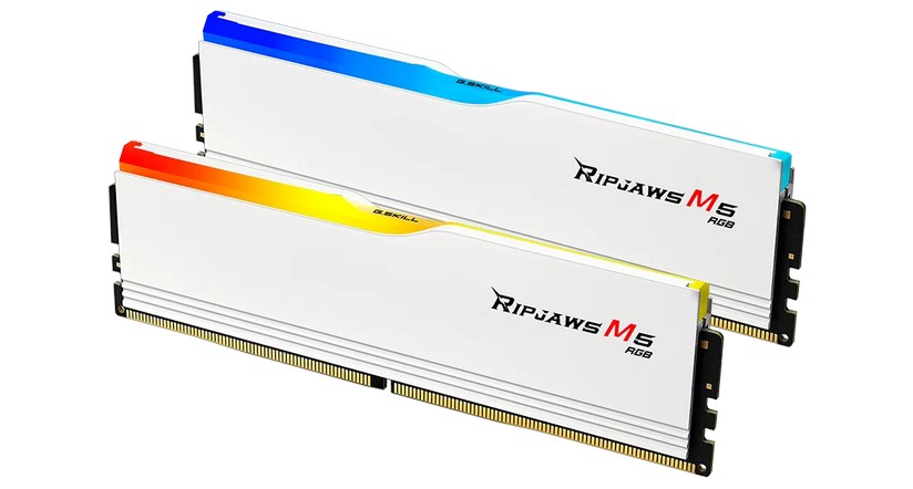 RAM G.Skill Ripjaws M5 RGB DDR5 32GB (16GBx2) 5200MHz (F5-5200J4040A16GX2-RM5RW, M&agrave;u Trắng)