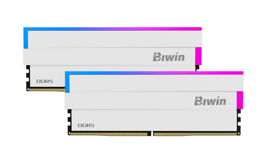 RAM Biwin DW100 DDR5 RGB 32GB (2x16GB, 6000MHz, White) &ndash; BXL53260DW1-D36DW