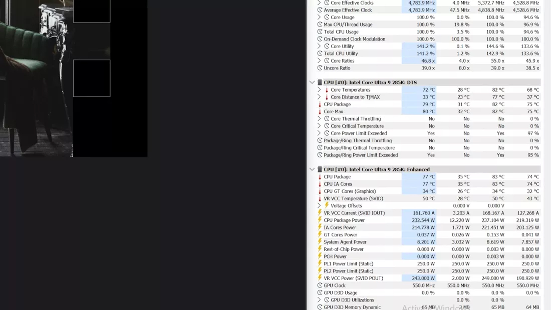 Intel Core Ultra 9 285K Test Nhiệt Độ