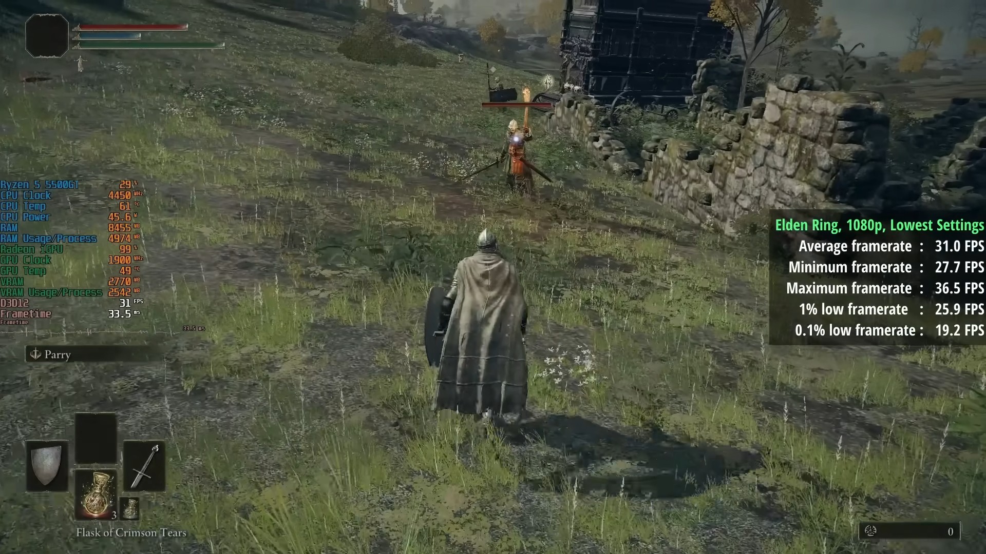 Ryzen 5 5500 GT Test Game Elden Ring