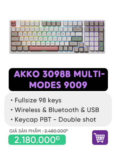 Bàn phím AKKO 3098B Multi-modes 9009