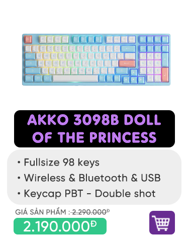 Bàn phím AKKO 3098B Multi-modes Doll of the Princess