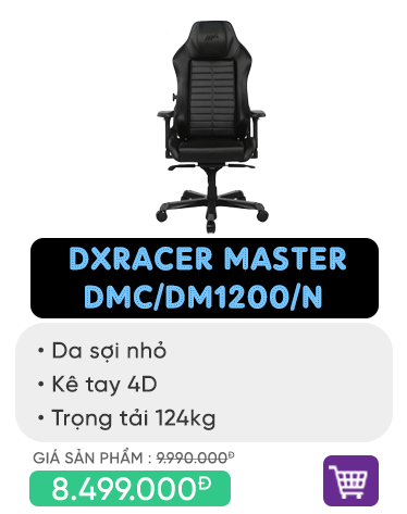 Ghế DXRACER GAMING CHAIR - Master DMC/DM1200/N