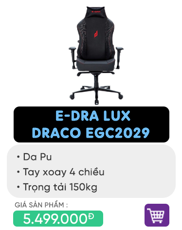 Ghế game E-Dra LUX Draco EGC2029