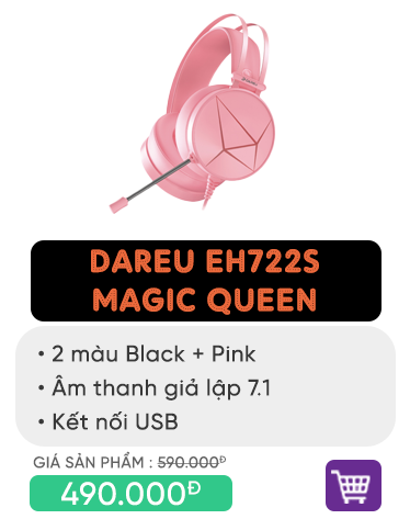 Tai nghe DAREU EH722s MAGIC QUEEN