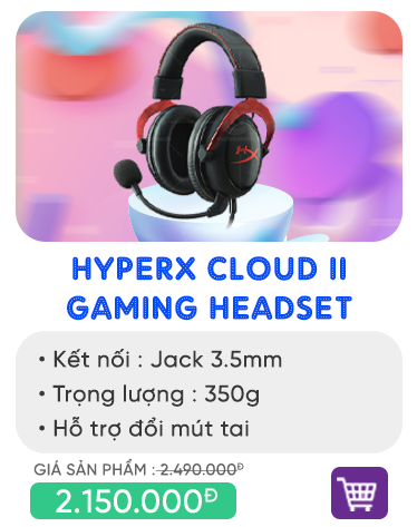 Tai nghe Kingston HyperX Cloud II Gaming Headset