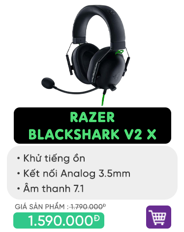 Tai nghe Razer BlackShark V2 X