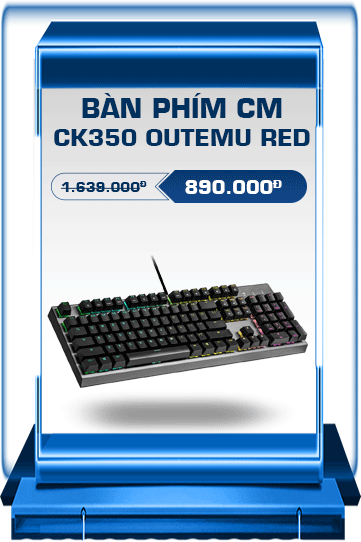 Bàn Phím Cơ Cooler Master CK350 Outemu Red Switch