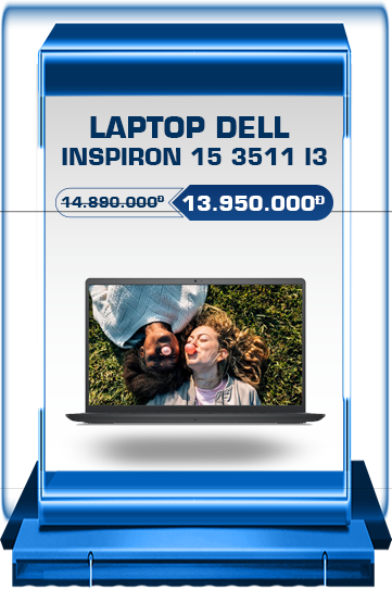 Laptop Dell Inspiron 3511A (P112F001ABL)/ Black/ Intel Core i3-1115G4 )/ RAM 4GB/ 256GB SSD/ Intel UHD Graphics/ 15.6inch FHD/ Win 10H