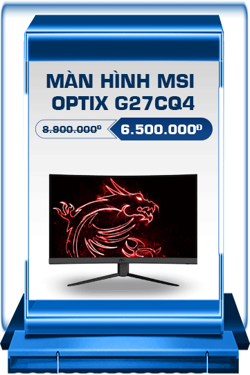 Màn hình MSI Optix G27CQ4 (27 inch/ WQHD/ VA/ 165Hz/ Cong)