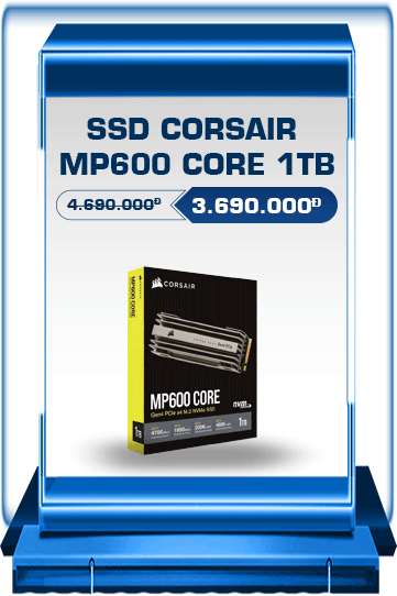 Ổ Cứng SSD Corsair MP600 CORE 1TB M.2 NVMe PCIe Gen.4 x4