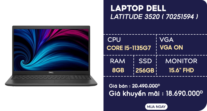 Laptop Dell Latitude 3520 70251594