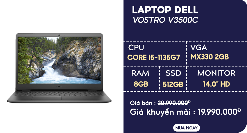 Laptop Dell Vostro V3500C P90F006CBL