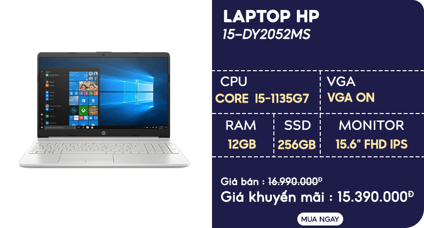 Laptop HP 15-DY2052MS