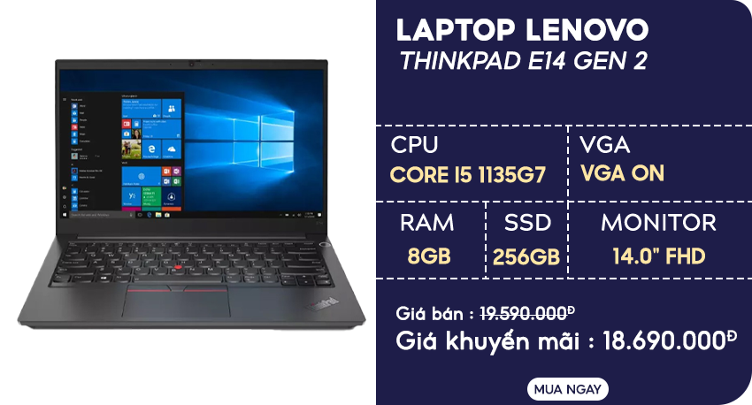 Laptop Lenovo Thinkpad E14 Gen 2 20TA002LVA