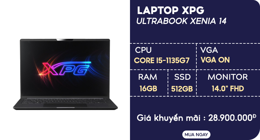 Laptop XPG Ultrabook Xenia 14 i5