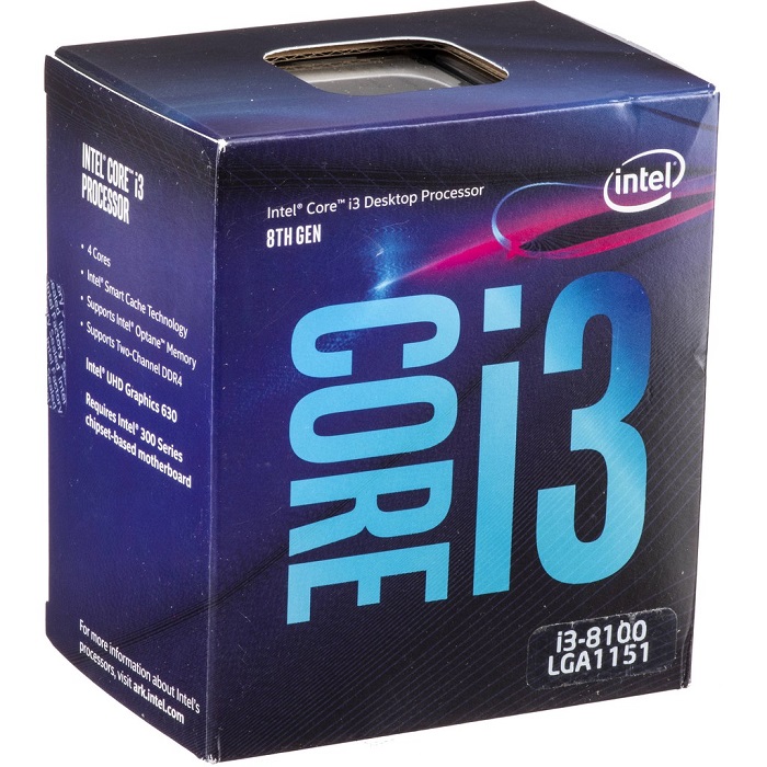 CPU Intel Core i3 8100 3.6Ghz