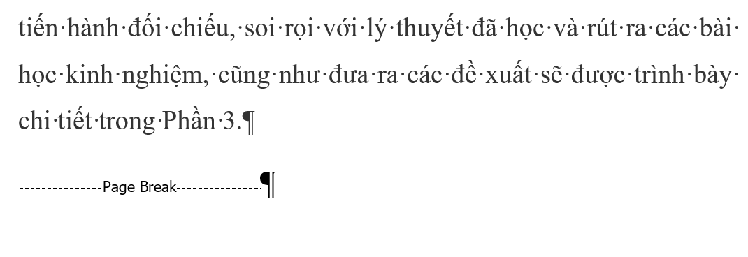 Cách ngắt trang trong Word