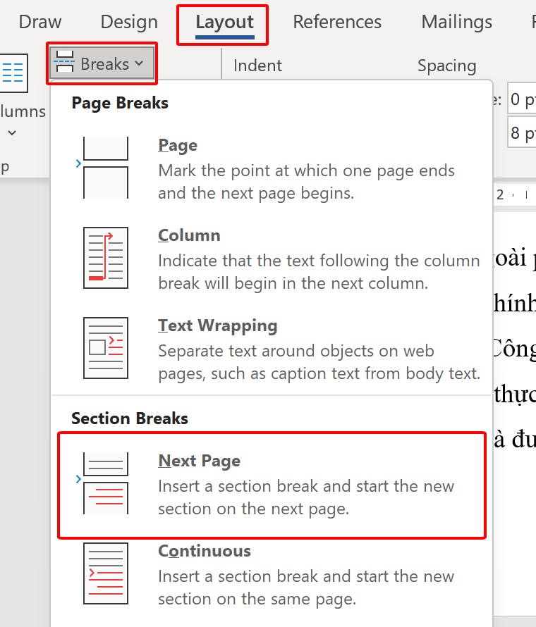 Hướng dẫn cách xoay ngang 1 trang bất kỳ trong Word