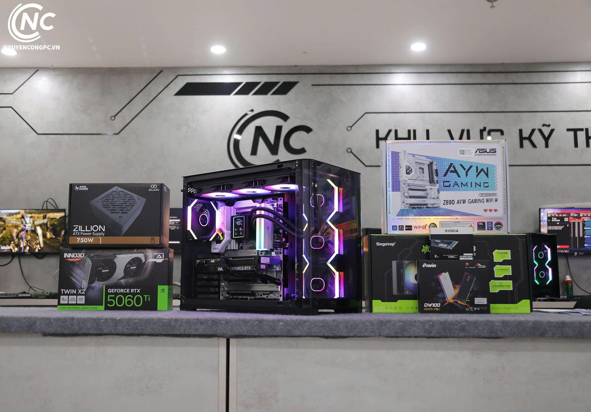 Bộ PC Đồ Họa Core Ultra 7 265K/ RTX 5060 Ti 16GB/ 32GB