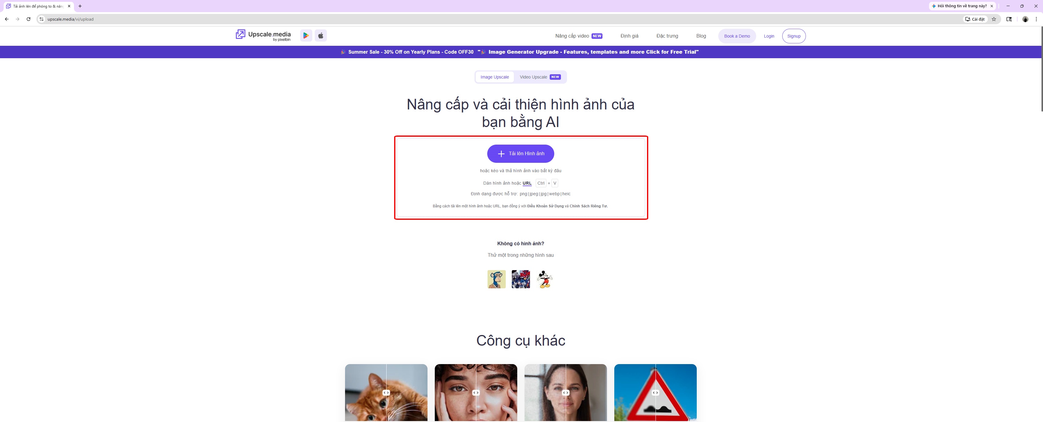 buoc 1 trong upscalemedia