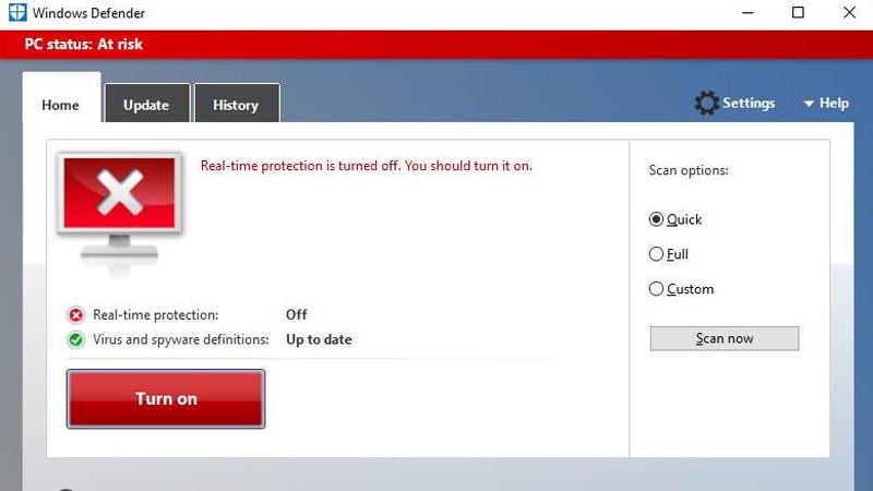 Tắt Windows Defender NCPC 1