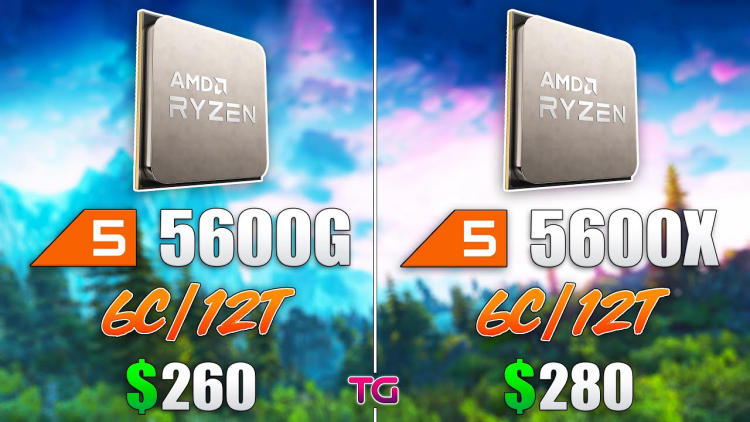 ryzen 5 5600g vs 5600x