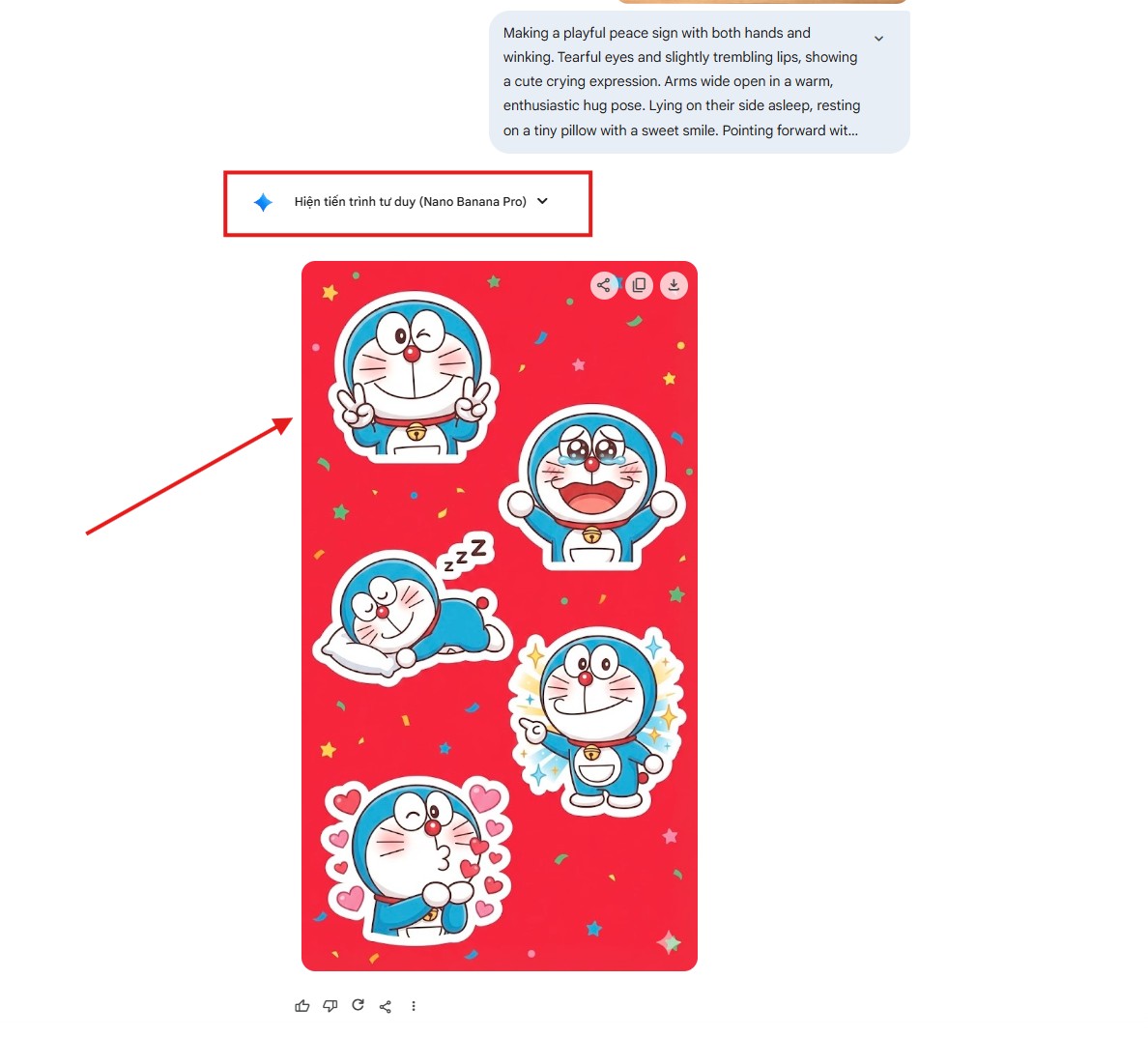 Bước 6: Nano Banana Pro sẽ phân tích câu lệnh và tạo hình ảnh đầu ra gần như ngay lập tức.