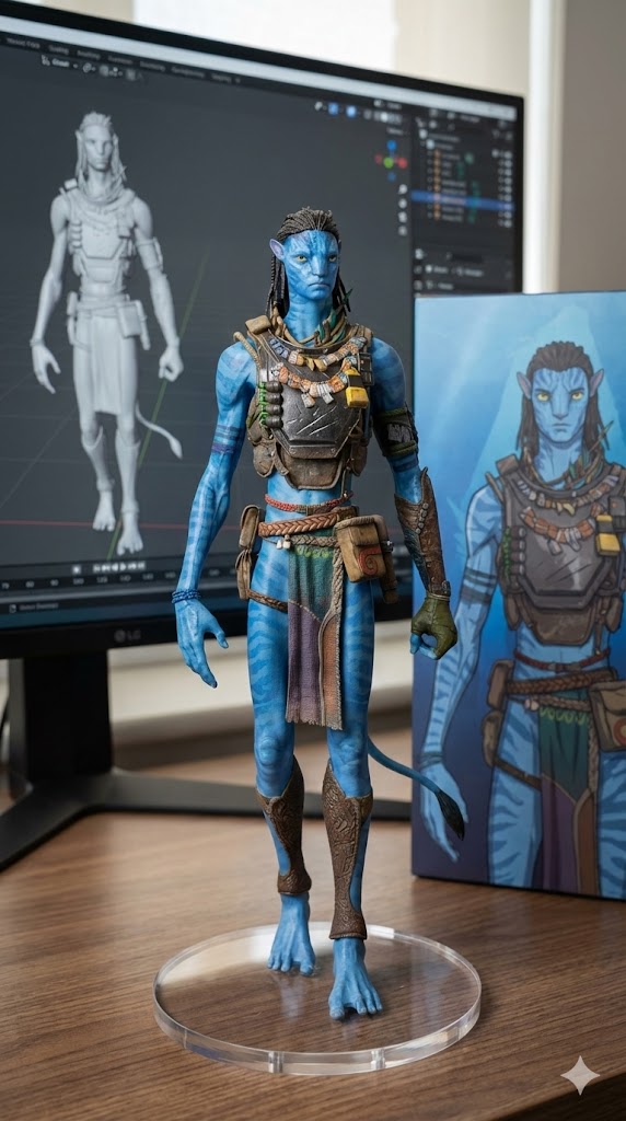 Bạn có thể sử dụng prompt tạo ảnh bằng Nano Banana AI này trong Google Gemini để tạo ra một bức tượng 3D sống động như thật theo phong cách chân thực.