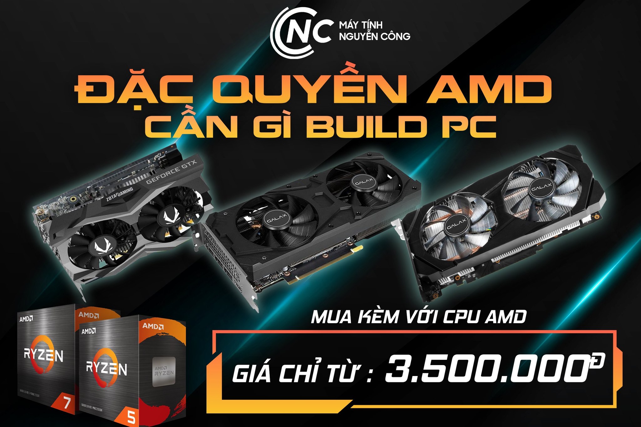 ĐẶC QUYỀN AMD - CẦN GÌ BUILD PC 