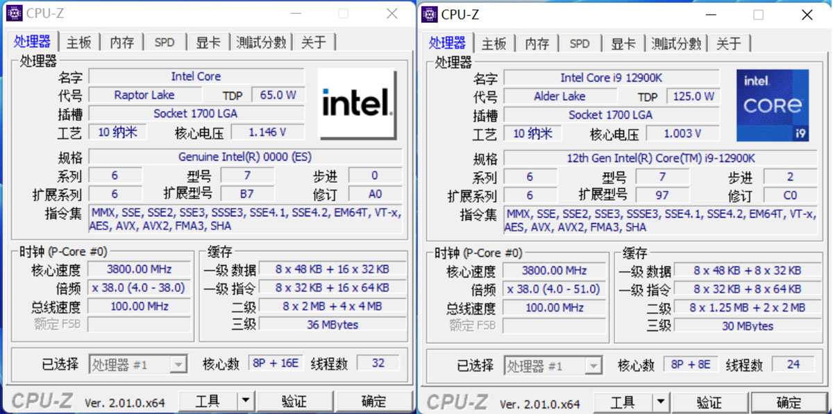 Lộ điểm Benchmarks  của CPU Intel Raptor Lake Core i9-13900 ES, nhanh hơn 20% so với Core i9-12900K trong đa luồng