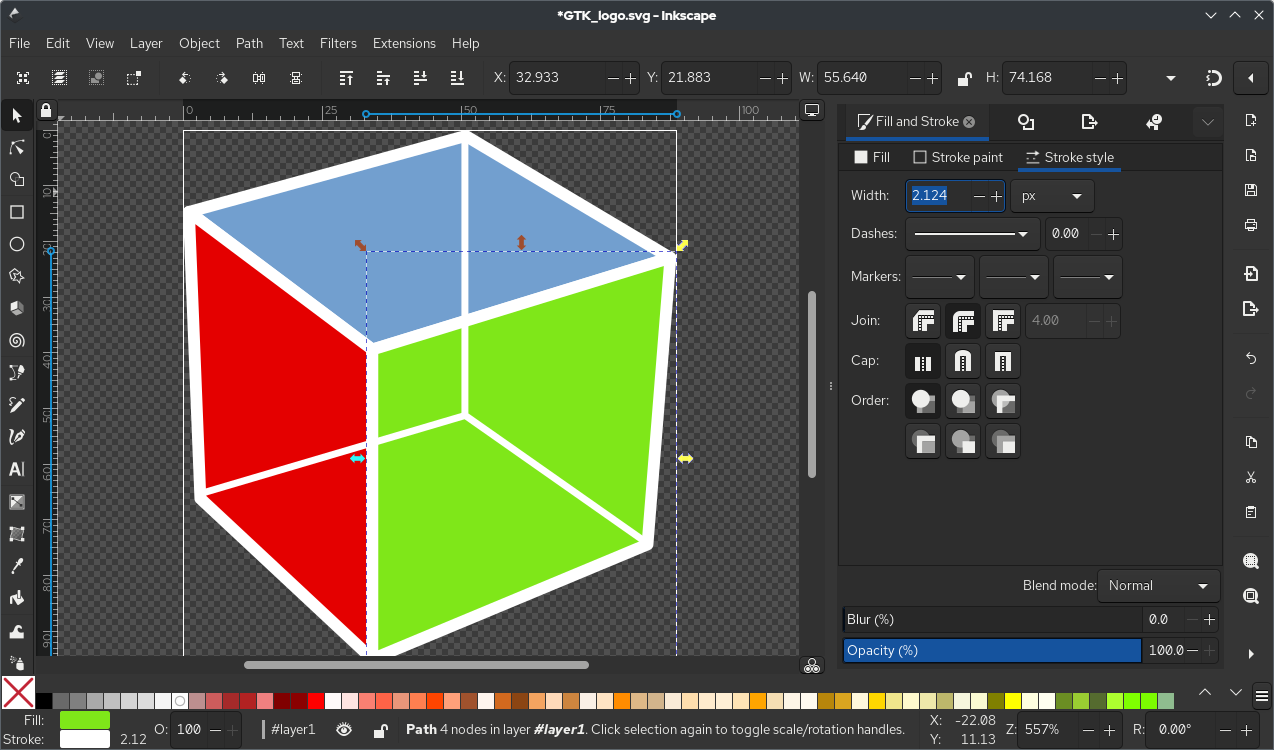 giao dien su dung inkscape