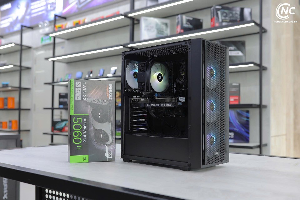 Bộ PC Gaming Intel i5 13400F, Ram 16GB, SSD 256GB, RTX 5060Ti 8GB [TẶNG MÀN HÌNH]