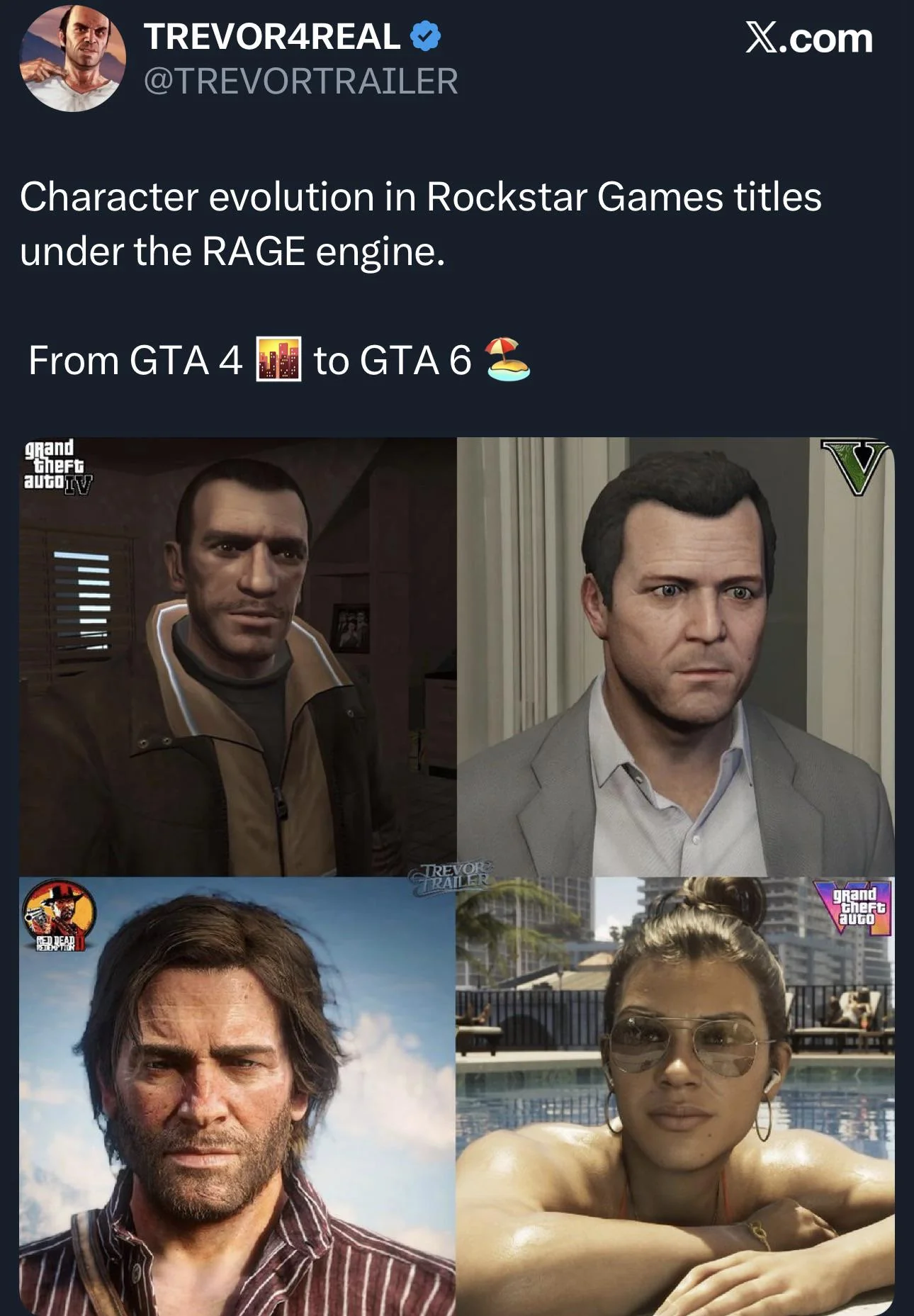 so sanh tu gta 4 den gta 6