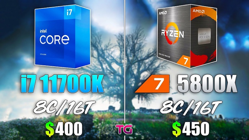 Ryzen 7 5800x vs i7-11700k - Đâu là CPU đáng xuống tiền hơn