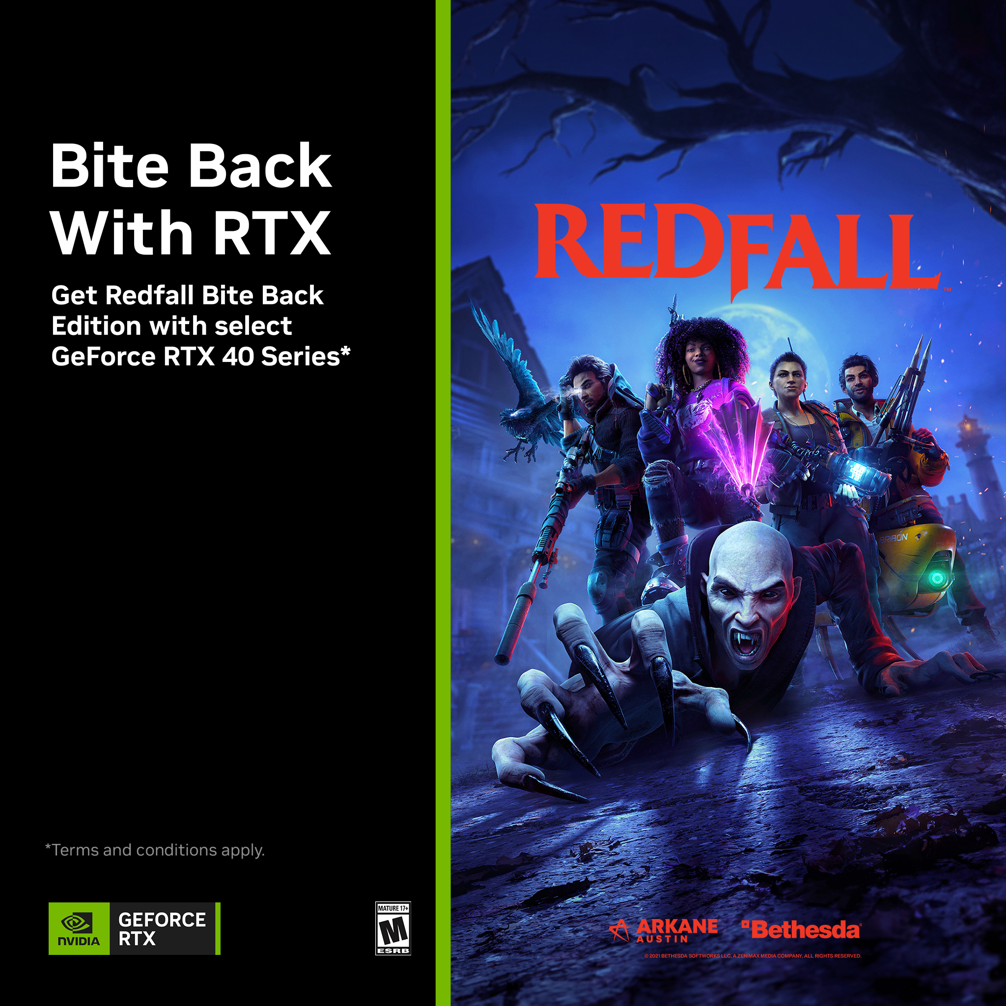 Nhận ngay Redfall Bite Back Edition Khi Mua Dòng Sản Phẩm Geforce Rtx 40 Series*