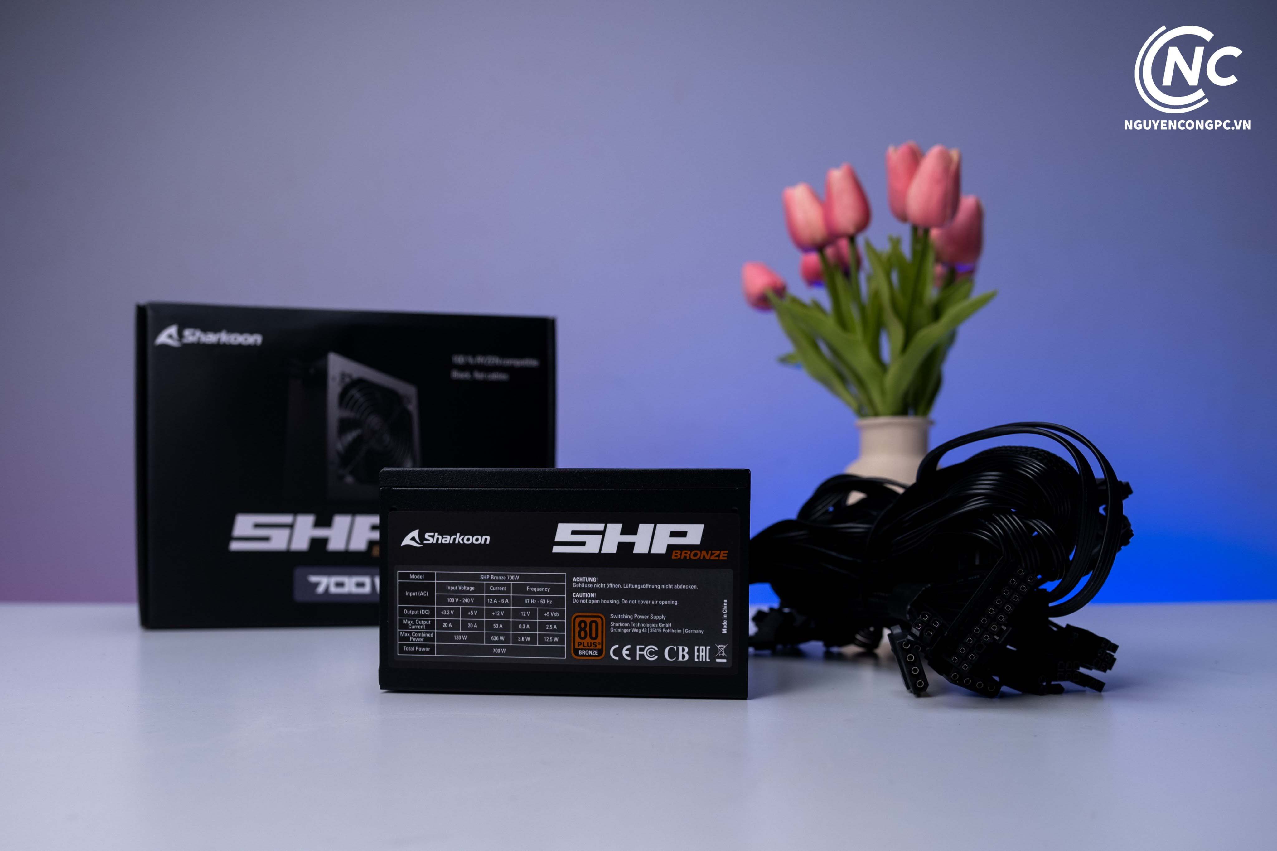 Đánh giá PSU Sharkoon SHP 700W Bronze – Tụ Nhật, hiệu suất tốt trong phân khúc giá