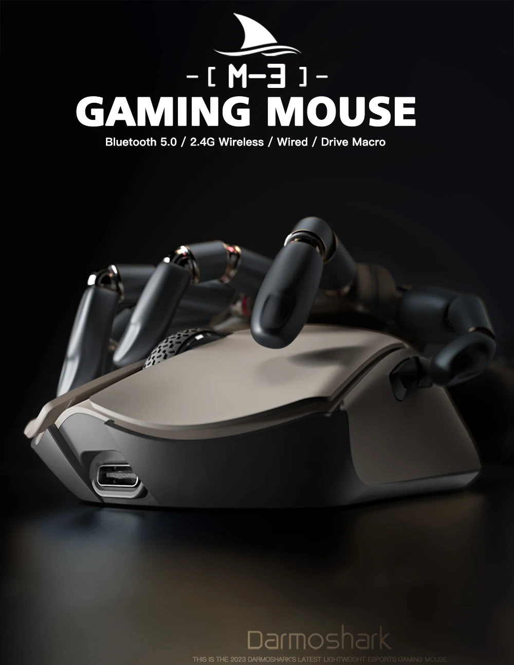 DarmosharkM3BlackWirelessMouse