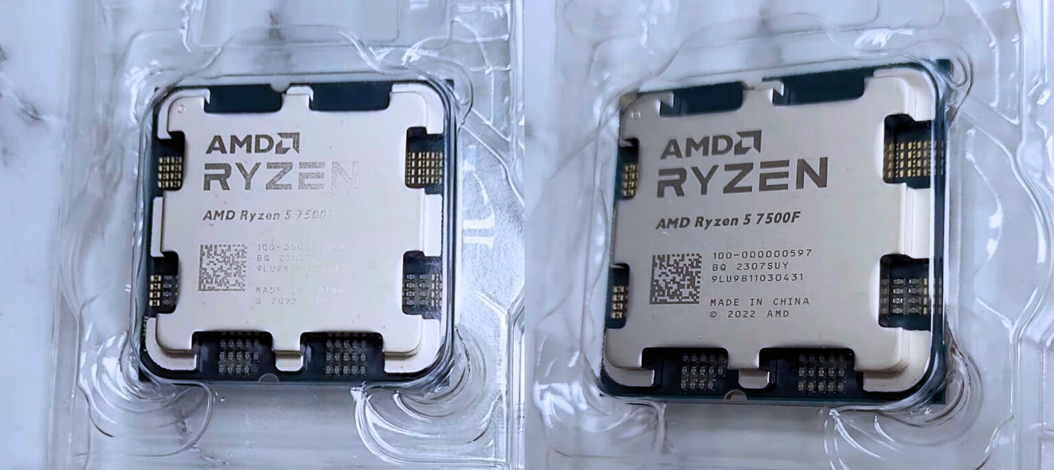 Ryzen 5 7500F - Mẫu CPU đầu tiên của AMD không có iGPU bất ngờ lộ diện