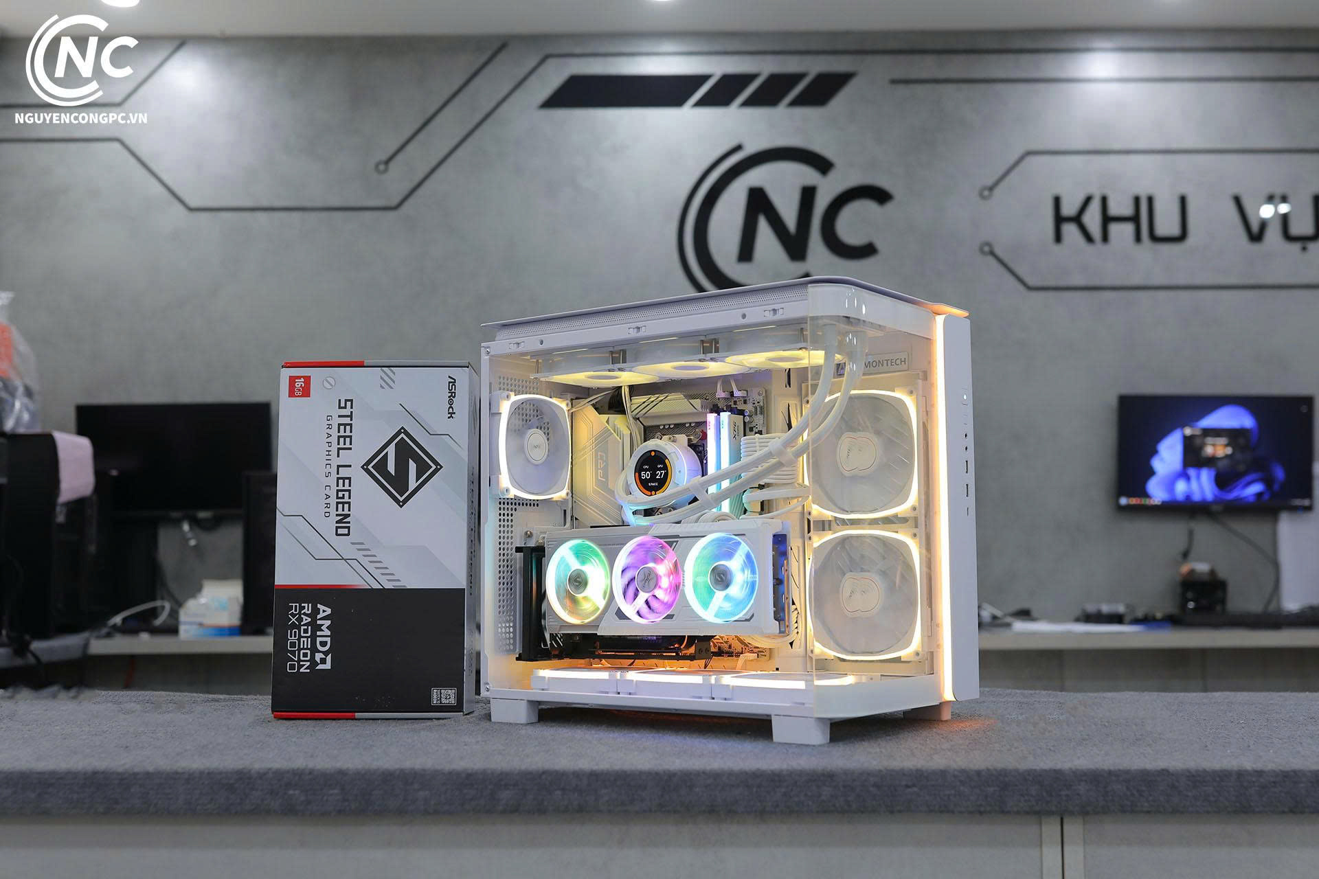 Card Màn Hình Asrock AMD Radeon™ RX 9070 Steel Legend 16GB OC