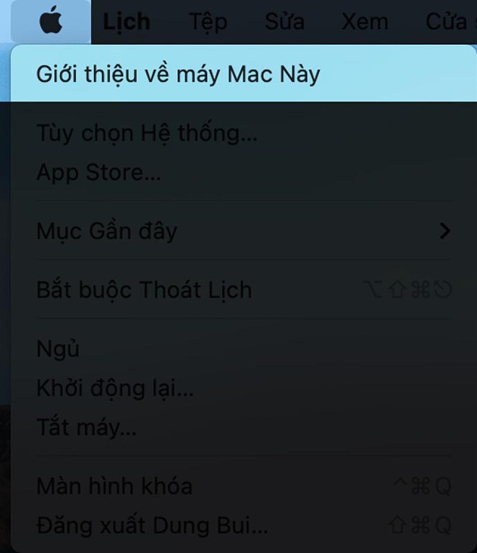 kiểm tra ram máy mac 1