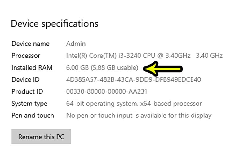 kiểm tra ram máy tính windows 5