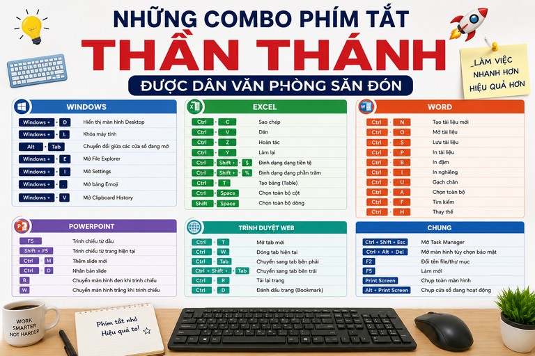 Tổng Hợp Phím Tắt Trong WPS Office Giúp X2 Tốc Độ Làm Việc Văn Phòng