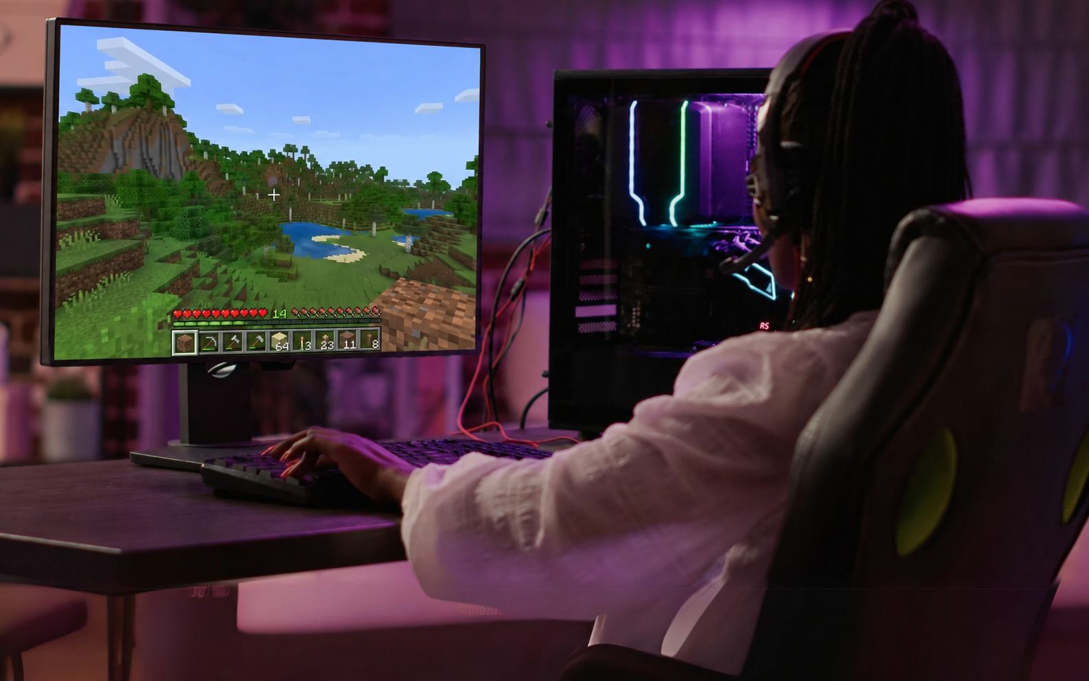Man hinh choi minecraft