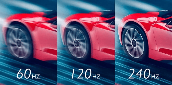 Sự khác nhau giữ các tầng số quét 60HZ, 120HZ và 240HZ