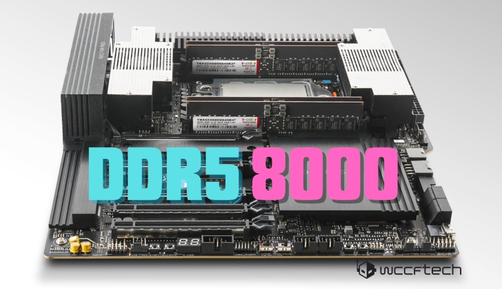 V-Color đẩy bộ nhớ 96 GB DDR5 R-DIMM lên 8000 MT/s trên bo mạch chủ ASUS TRX50 với AMD Threadripper 7000