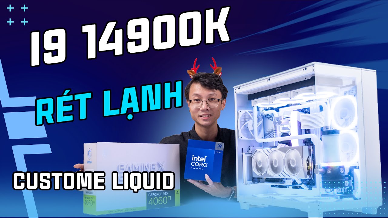 CỰC PHẨM CUSTOM màu TRẮNG ! Chỉ với gần 60 Củ đã khiến cho I9 14900K chết rét