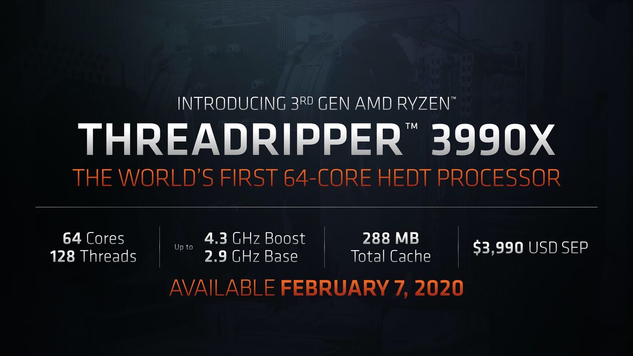 AMD Threadripper 3990X: Vi xử lý 64 nhân dựa trên kiến trúc Zen 2 có mức giá  3.990 USD