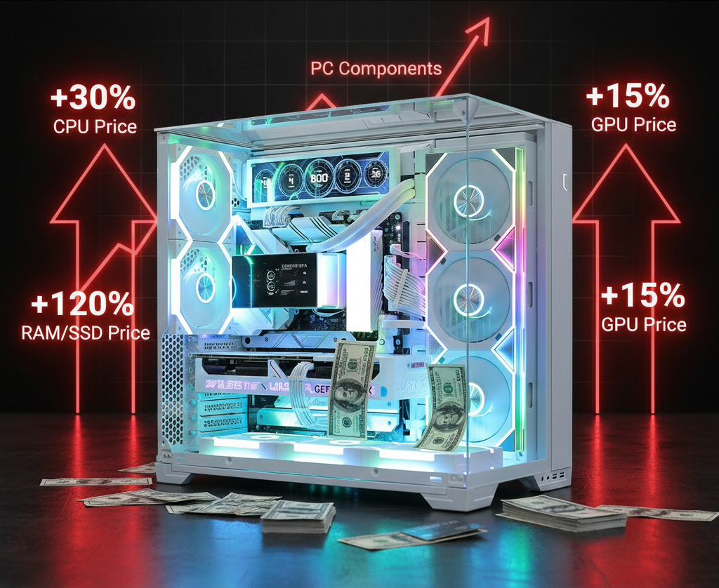 Giá PC tăng cao trong cuối năm 2025